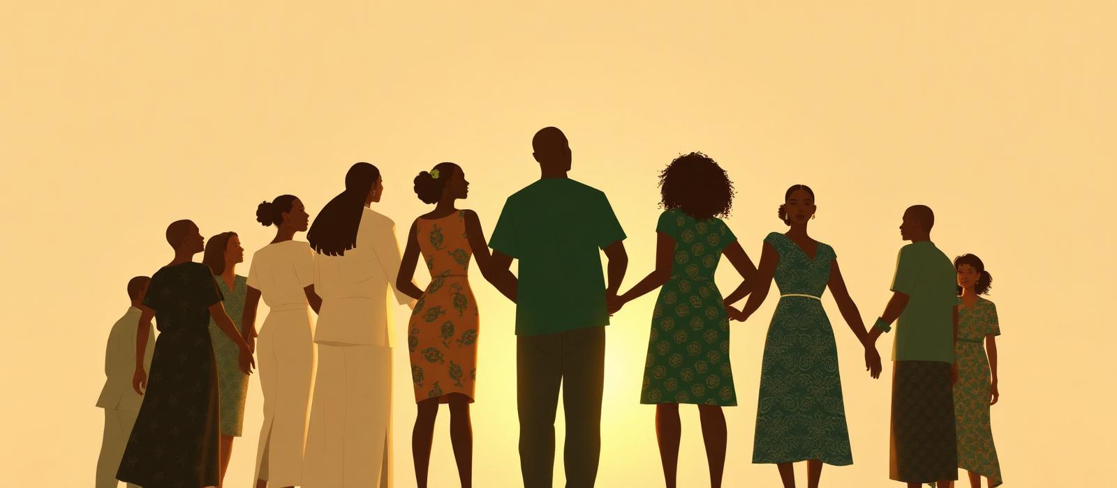 Nigerians standing together in unity